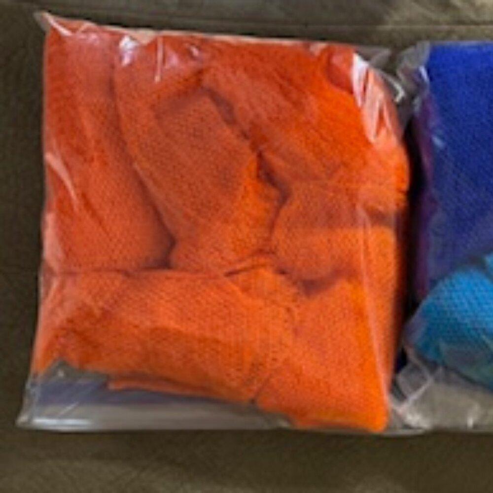 Authentic African Exfoliating Mesh Sponge. Made in Ghana. Multiple colors.